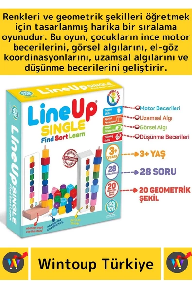 Premium Eğitici Zeka Geliştirici Renk Geometrik Şekil Öğretici Çocuk Bul Sırala Öğren Eğlenceli Oyun - 2