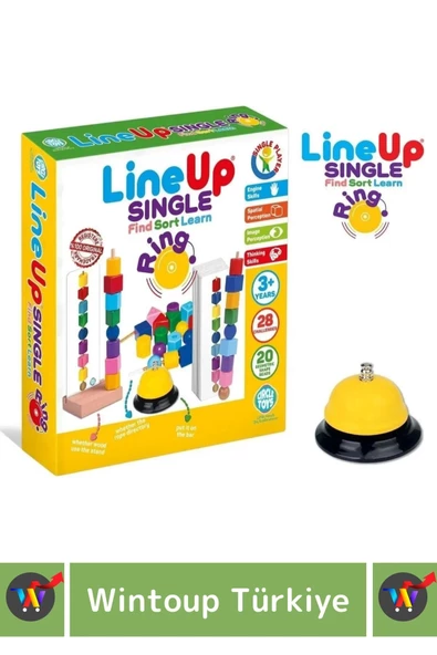 Premium Zeka Geliştirici Öğretici Lineup Single Ring Bul Sırala Ögren Tek Oyuncu Zilli Oyun - Resim 4