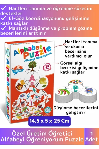 Premium Zeka El Göz Koordinasyonu Geliştirici Öğretici Çocuk Matematik Sayı Rakam Alfabe Puzzle ürün görseli