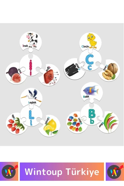 Premium Zeka El Göz Koordinasyonu Geliştirici Öğretici Çocuk Matematik Sayı Rakam Alfabe Puzzle - Resim 3