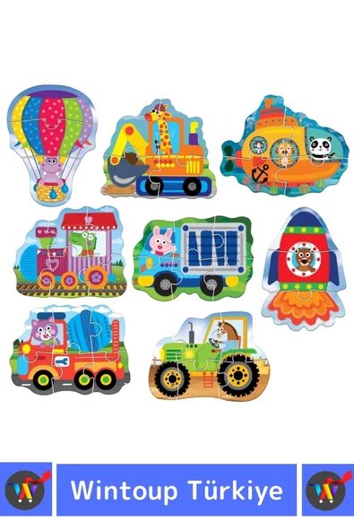 Premium Çocuk El Göz Koordinasyonu Zeka Geliştirici Eğitici Tanıtıcı Beginner ARAÇLAR Puzzle Oyunu - Resim 3