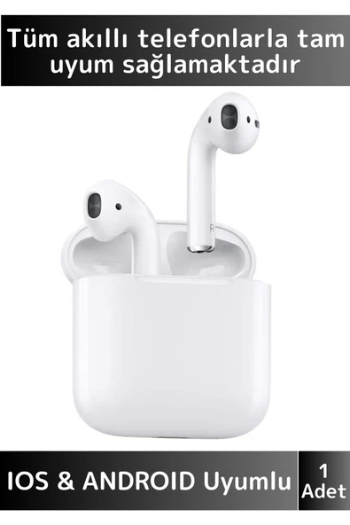 Premium iPhone 16 Tam Uyumlu Dokunmatik 2. Nesil Kulak İçi Bluetooth Kulaklık ürün görseli