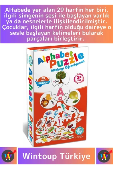 Premium Zeka El Göz Koordinasyonu Geliştirici Öğretici Çocuk Matematik Sayı Rakam Alfabe Puzzle - Resim 2