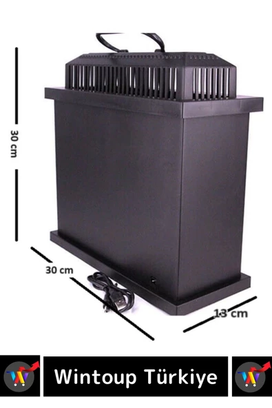 Premium Kaliteli Pilli USB Kablolu Ateş Görünümü Asılabilir Elektrikli Dekoratif Karavan Tipi Şömine - 3
