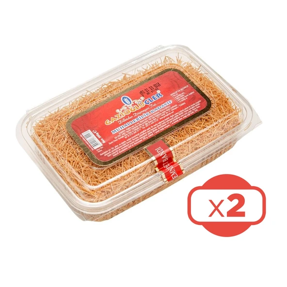 Gazioğlu Üçler Dubai Çikolatası Çıtır Kadayıfı 200 gr x 2 Adet - 2