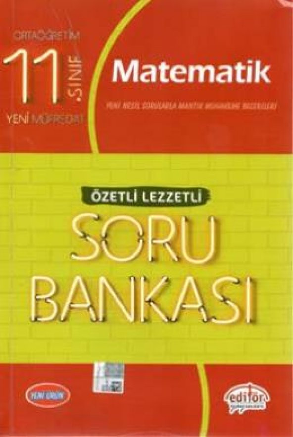 Editör Yayınları 11. Sınıf Matematik Özetli Lezzetli Soru Bankası