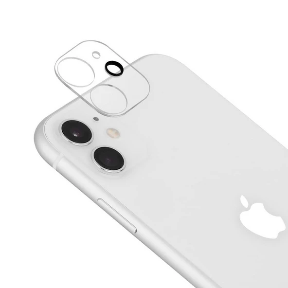 iPhone 12 Mini Kamera Lens Koruyucu 3D Cam Şeffaf Tam Kaplama