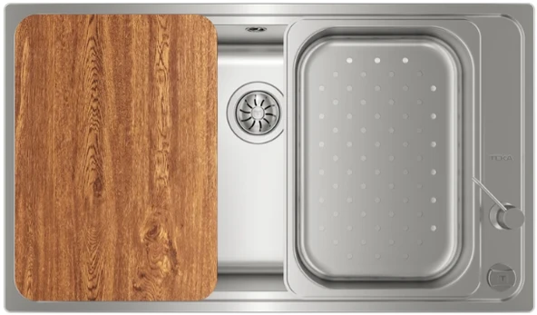 12127001-Teka Bahia PLUS 1B Inox Eviye