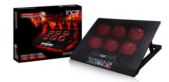 INCA INC-601GMS 17'ınch 6 Fanlı Gaming Oyuncu Notebook Soğutucu - 10