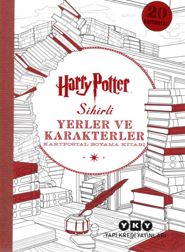 Harry Potter Sihirli Yerler Ve Karakterler - Kartpostal Boyama Kitabı