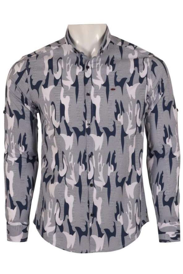 Erkek Beyaz Gömlek Dar Kesim Likralı RAR00680