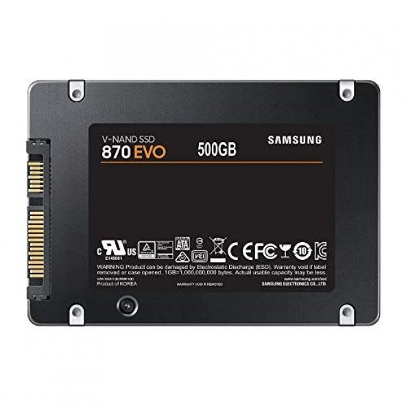 SAMSUNG 500GB 870 EVO 2,5" MZ-77E500BW 560/530MBs - 3