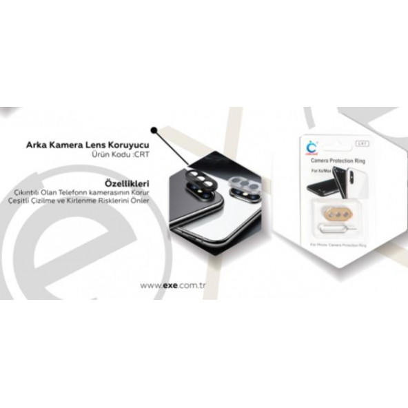 Exe Technology Arka Kamera Lens Koruyucu Iphone X Modeli - 2