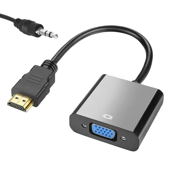 Ayt Fully G-537L Hdmi dan VGA ya Çevirici Adaptör Ses Çıkışlı Hdmi Girşini Vga Çıkışına Dönüştürücü - 2