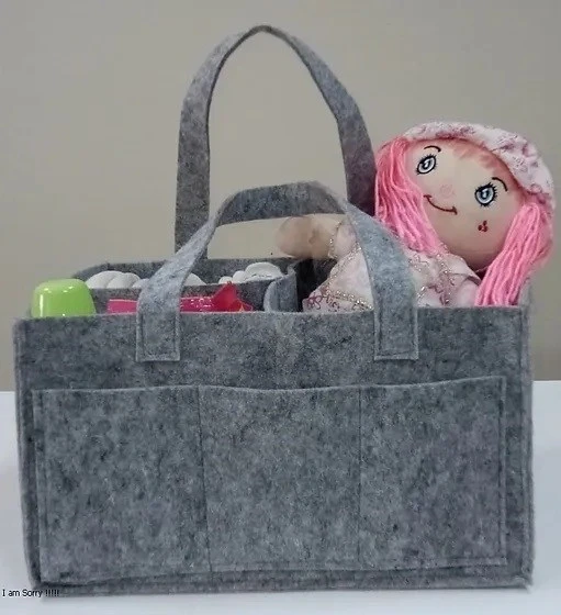 Filem Katlanabilir Taşınabilir Keçe Organizer Çanta