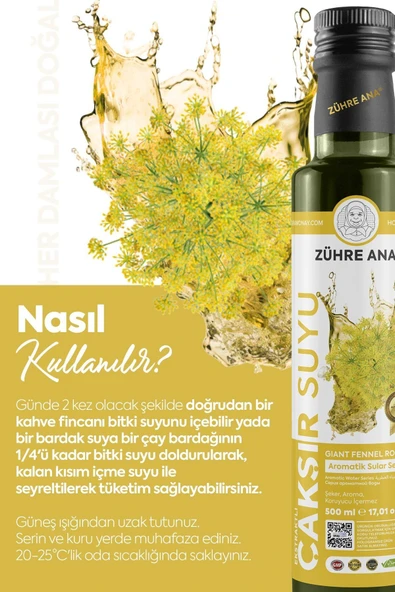 Zühre Ana Ekstraktlı Çakşır Suyu 500 Ml - 4