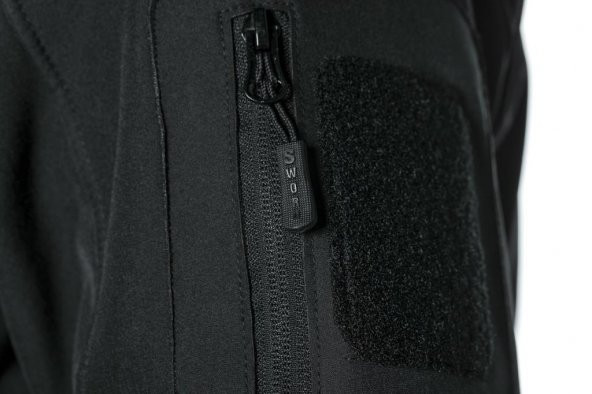 SS Çapraz Cepli Askeri Tactical Softshell Polar Mont Siyah - 9