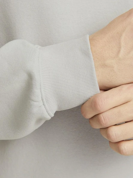 Jack Jones Mountaın Logo Bisiklet Yaka Erkek Sweat 12262094 - 7