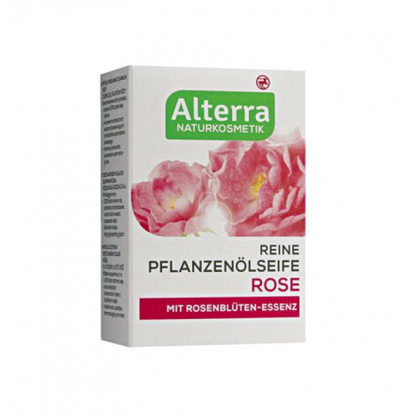 Alterra Bitkisel Sabun %100 Doğal - Gül Çiçekleri Esansı 100gr - Resim 1