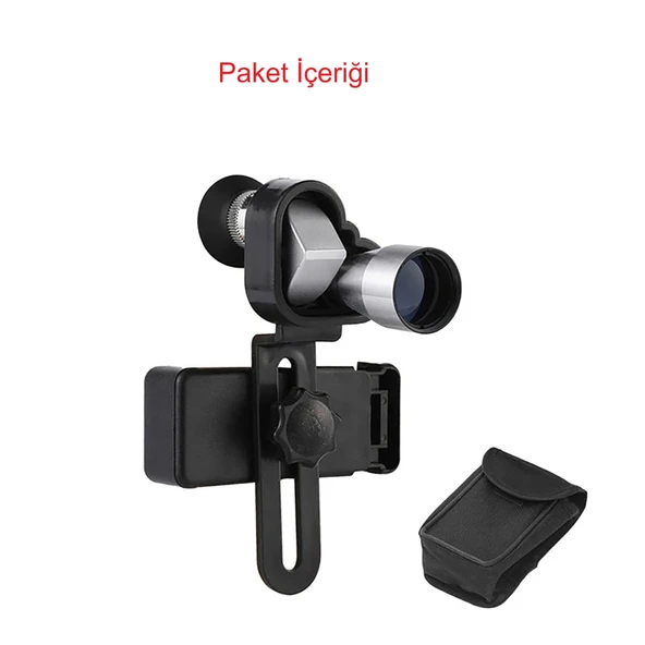 TriLine 8x20 HD Çözünürlük 1000m Görüş Taşınabilir Metal Monoküler Mini Cep Dürbün - 20