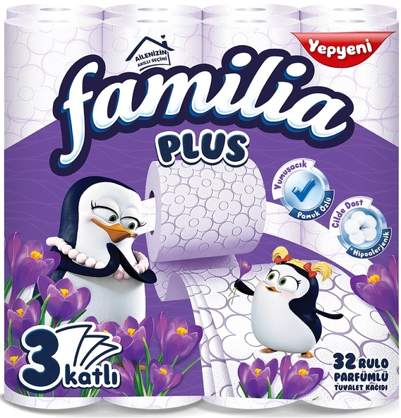 Familia Plus Tuvalet Kağıdı 3 Katlı 96 Lı Paket Sihirli Çiçekler (3pk*32) - 2