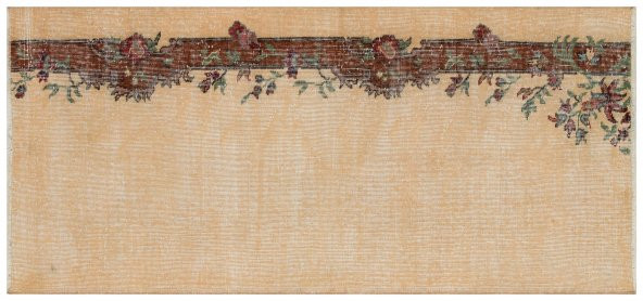 Efestrend Çizgili Krem Anadolu Vintage Halı 086x173cm