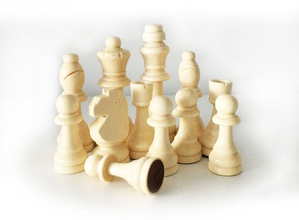 Star Ahşap Satranç Taşı Takımı No:5 - 6