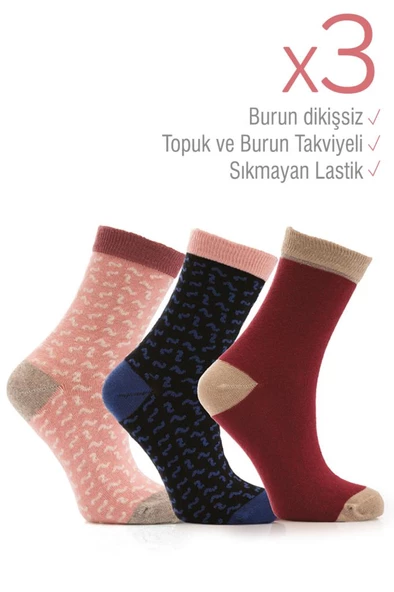 Miorre 3lü Bayan Soket Çorabı-283