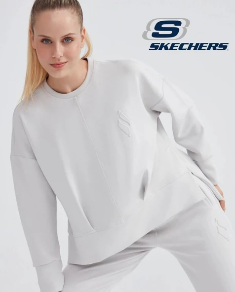 Skechers W Soft Touch Crew Neck S232186 Sweatshirt Kadın Sweatshirt - 2