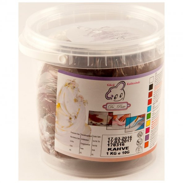 Dr Paste Şeker Hamuru 1 Kg - Kahve