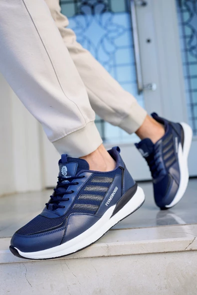 Terrexs Lacivert Ortopedik Günlük Garantili Yürüyüş Koşu Sneaker Spor Ayakkabı TERREXS-1769 - 6