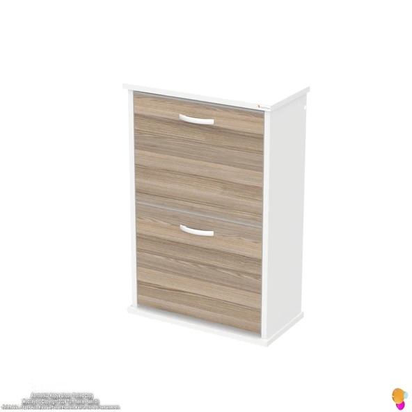 Modilayn UMAY Asma Kapı Önü 52 x 78x 25,5 cm’ lik 2 Düşer Kapak 4 Göz Bölmeli Ayakkabılık - 6