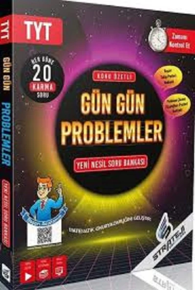 STRATEJİ YAYINLARI TYT KONU ÖZETLİ GÜN GÜN PROBLEMLER YENİ NESİL SORU BANKASI ürün görseli 1
