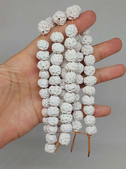 Beyaz Mat Seramik Boncuk Dizi 9-11mm/23cm (54160) ürün görseli 1