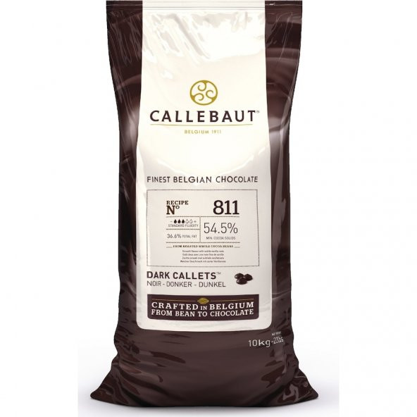 CALLEBAUT ÇİKOLATA DROP BİTTER 54,5 (10 KG) 811NV-595 - 1