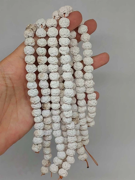 Beyaz Mat Seramik Boncuk Dizi 8-9mm/29cm (54164)