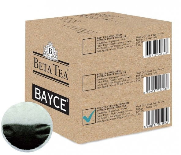 Beta Yüksek Tepeler Demlik Poşet Çay 500*3,2 Gr
