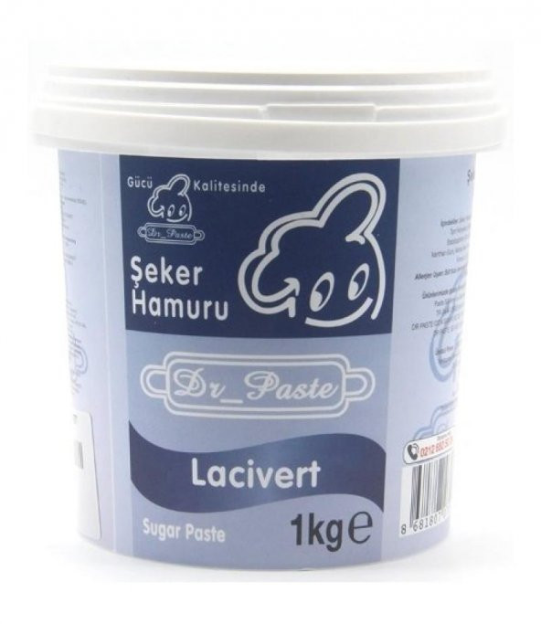 Dr Paste Şeker Hamuru 1 Kg - Lacivert