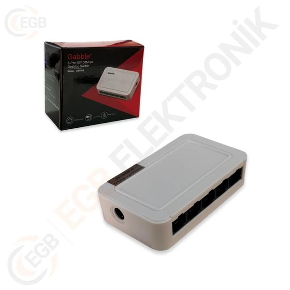 GABBLE GAB-SWC05 Ethernet Switch Hub 5 Port 10/100 Mbps