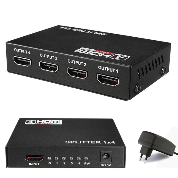 GABBLE GAB-HS04 Hdmi Splitter 1 Giriş 4 Çıkış