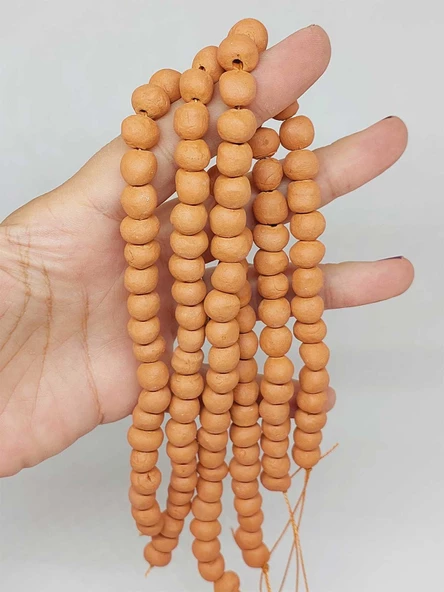 Kahverengi Mat Seramik Boncuk Dizi 8-9mm/30cm (54182) ürün görseli