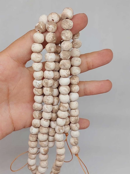 Kahverengi Mat Seramik Boncuk Dizi 8-9mm/30cm (54186) ürün görseli 1