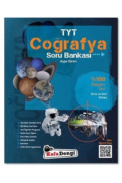 TYT Coğrafya Soru Bankası Yüzde 100 Başarı Kafa Dengi Yayınları