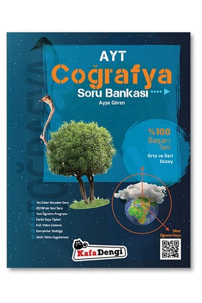 AYT Coğrafya Soru Bankası Yüzde 100 Başarı Kafa Dengi Yayınları