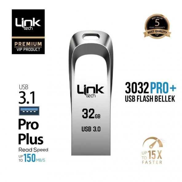 LinkTech Pro Plus 32GB USB3.1 Metal USB Bellek LUF-3032
