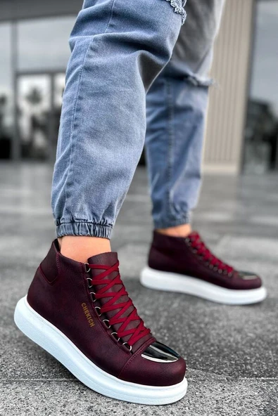 Pabucmarketi Erkek Bot Bordo - 1