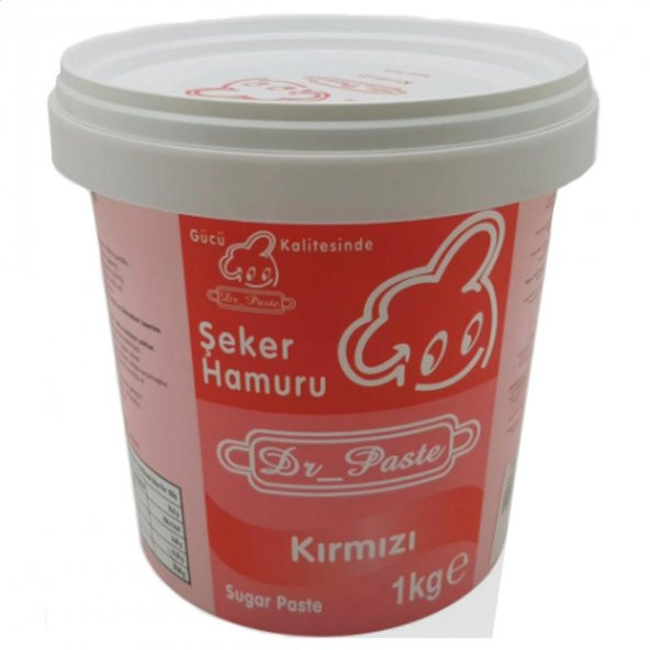 Dr Paste Şeker Hamuru 1 Kg - Kırmızı