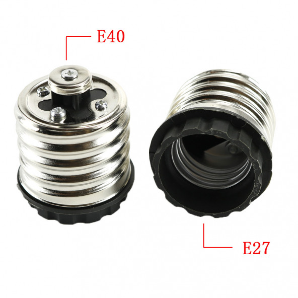 E40 - E27 Dönüştürücü Duy E40 Duyu E27 Normal Duy Yapar - Resim 8