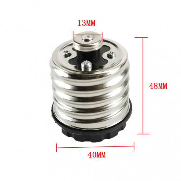 E40 - E27 Dönüştürücü Duy E40 Duyu E27 Normal Duy Yapar - Resim 9