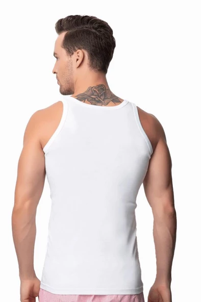 Donex 2143 Erkek Bambu Atlet Beyaz - 2